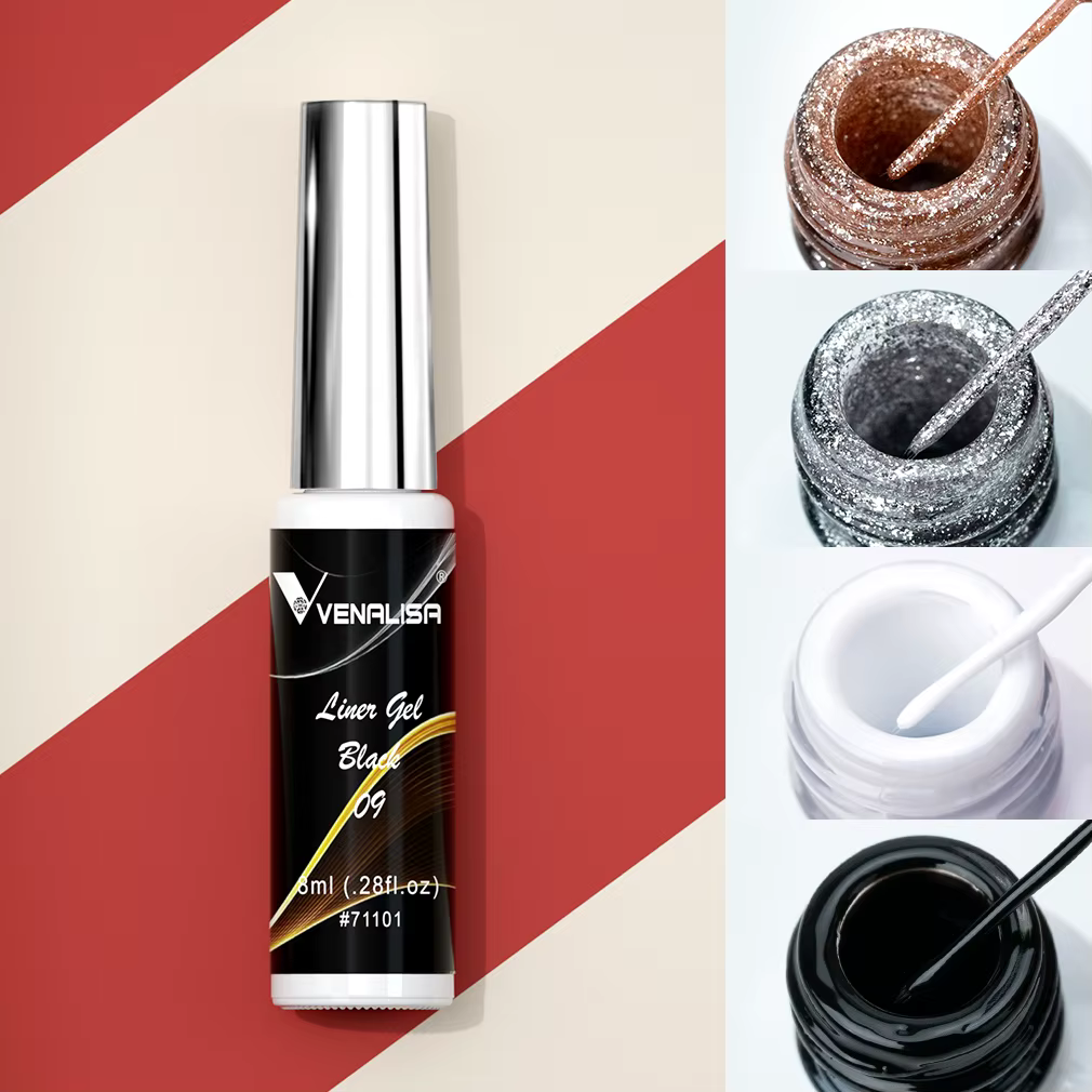 VENALISA – vernis à ongles français, ligne blanche, 21 couleurs, Gel de peinture UV/LED, beau vernis