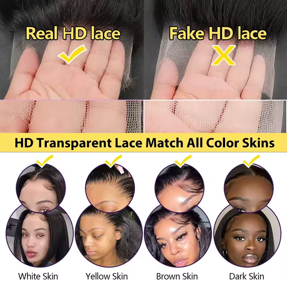 13x4 13x6 HD Transparent dentelle vague profonde frontale perruque 40-42 pouces JerrlyCurly dentelle