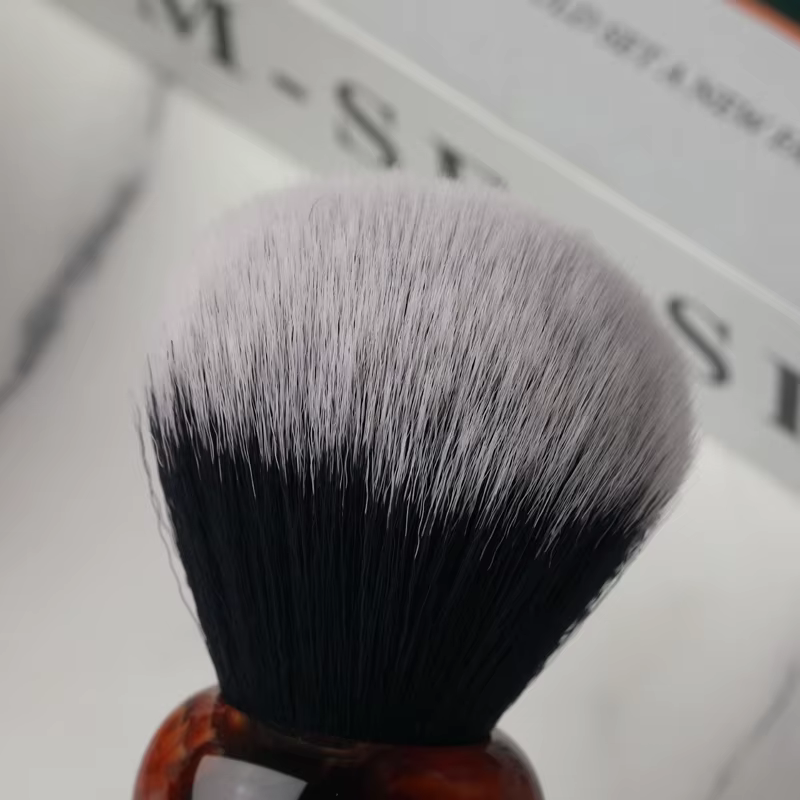 Yaqi – brosse de rasage avec nœud synthétique pour homme, 28mm