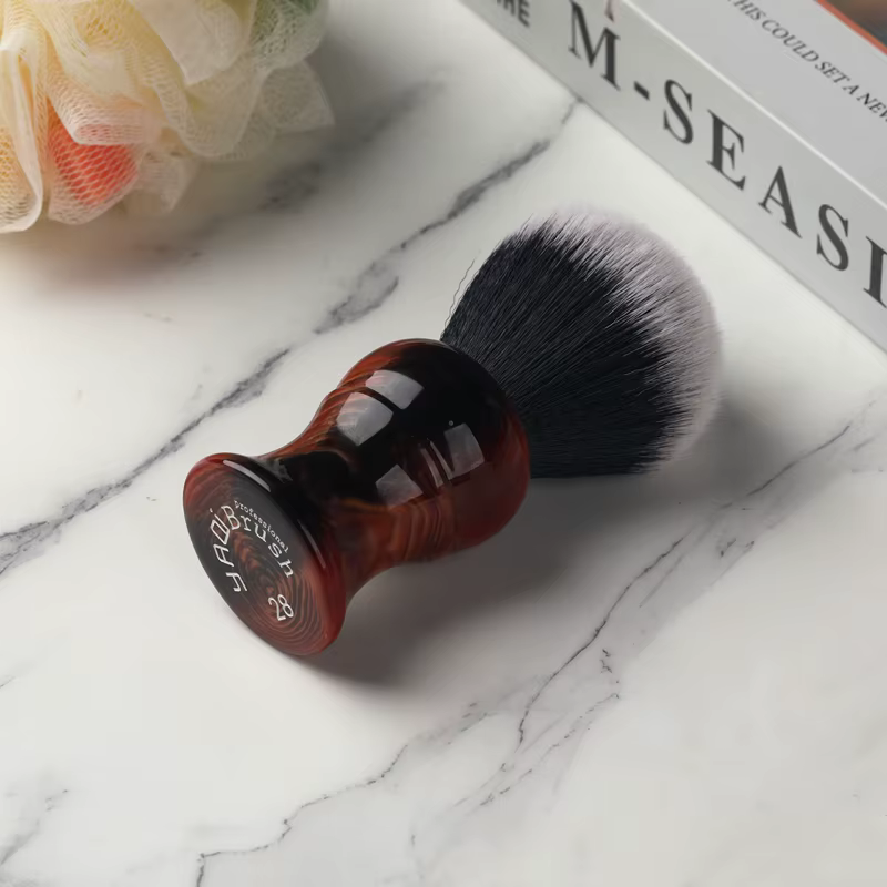Yaqi – brosse de rasage avec nœud synthétique pour homme, 28mm