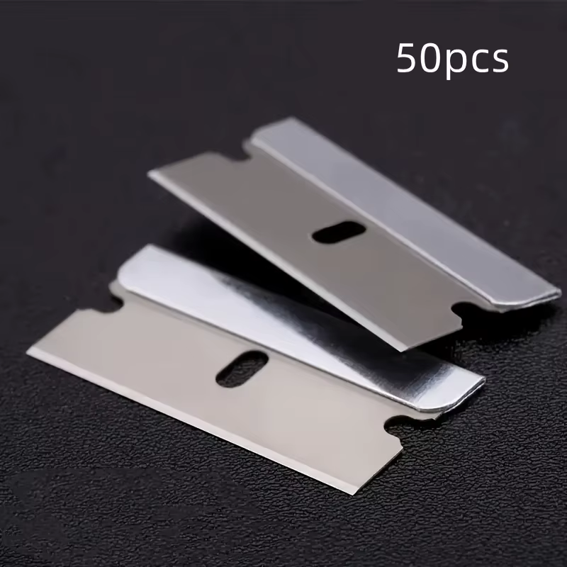 Lames de rasoir à lame unique 50/100 - lames de rasoir industrielles pour déballage de couteaux, gra