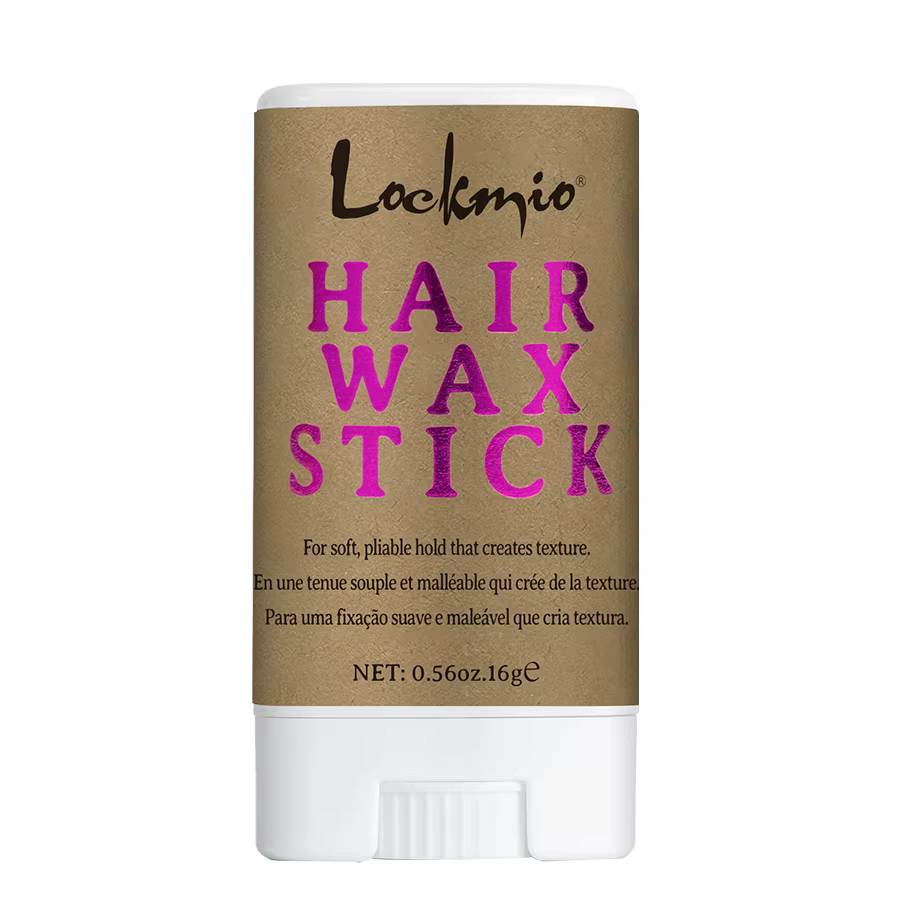 Lockmio bâton de cire à cheveux petite taille de voyage pour contrôle des frisottis et des volets fi