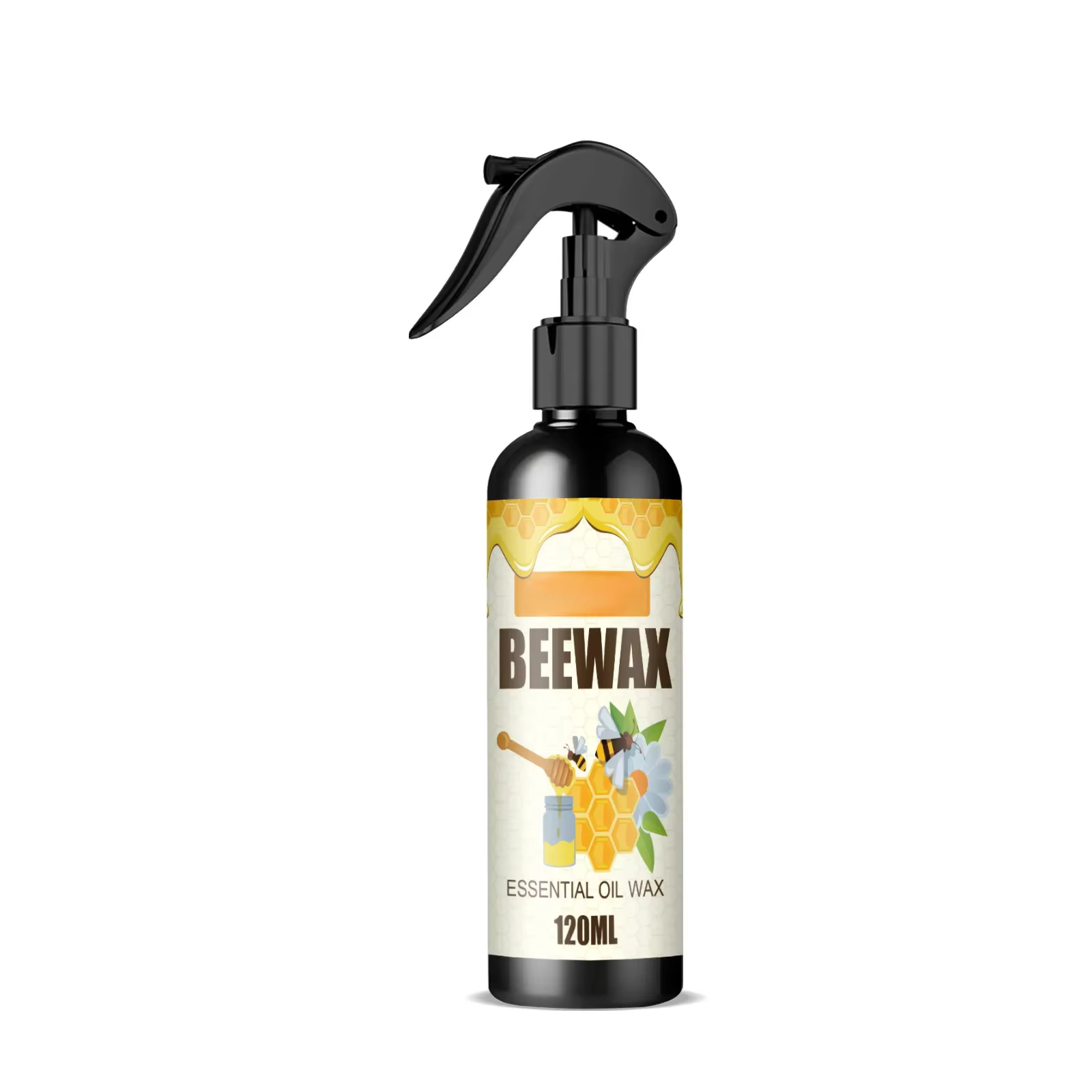Spray d'Assaisonnement à la Cire d'Abeille pour Meubles en Bois, Polissage, Armoires, Tables, Répara