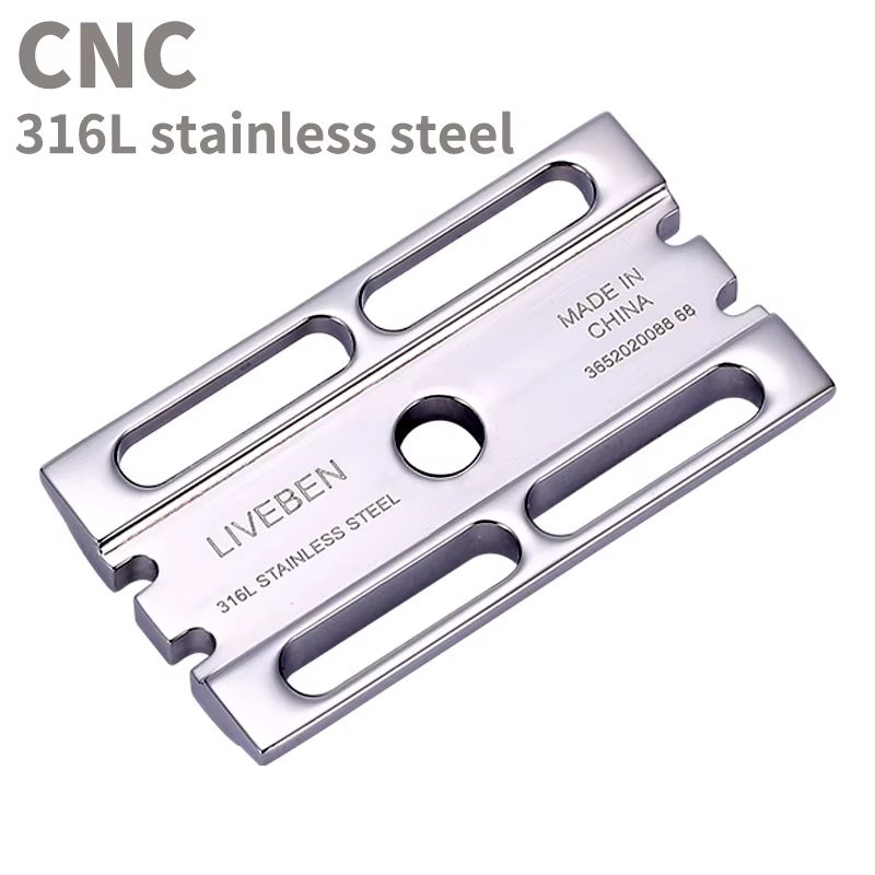 Tête de rasoir de sécurité à Double tranchant en acier inoxydable CNC 316L, accessoires de rasoir ma