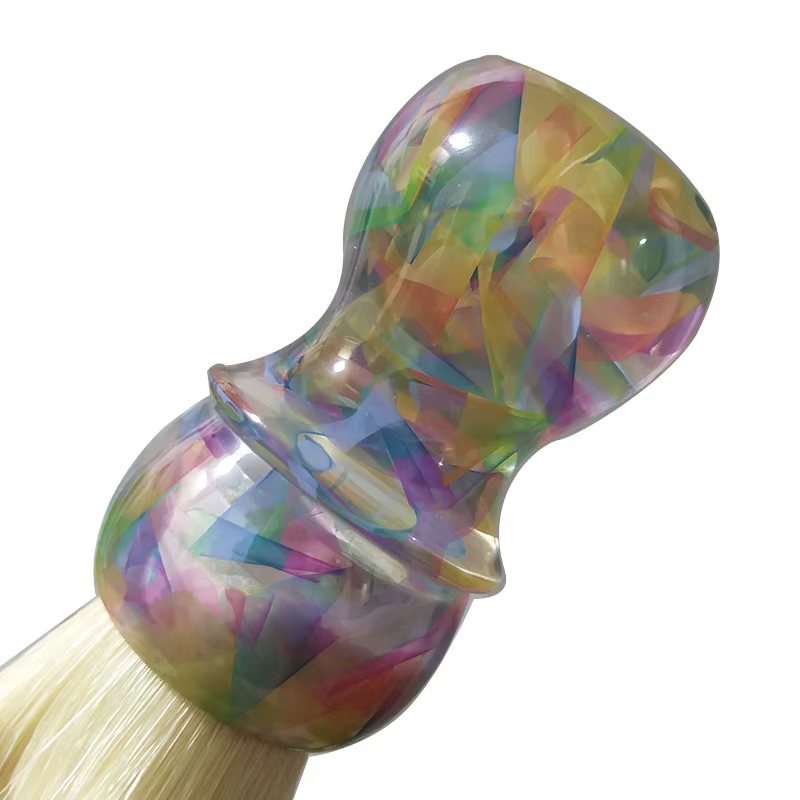 Dscosmetic KENSURFS brosse de rasage en poils de sanglier plisoft avec une bonne barbe arrière et un