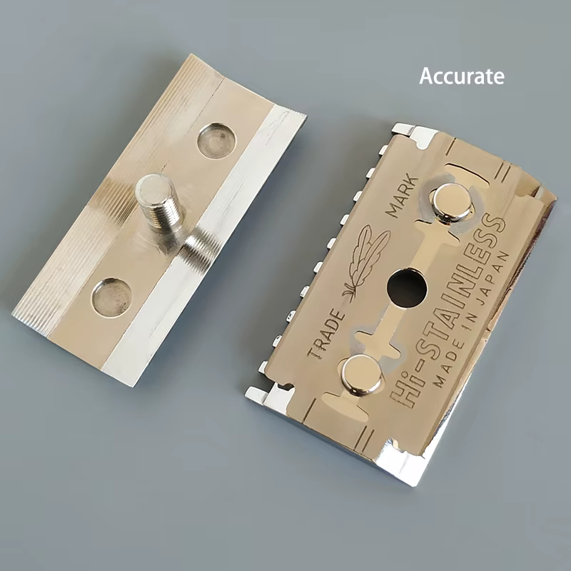 Dscosmetic X1 316L acier inoxydable double bord rasoir de sécurité peigne pour homme rasage humide