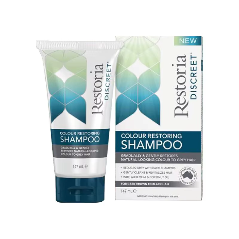 Restoria – shampoing Original pour hommes et femmes, soin réparateur de couleur discrète, réduit les