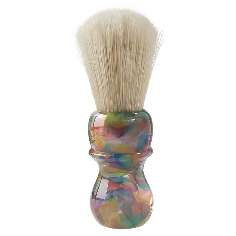 Dscosmetic KENSURFS brosse de rasage en poils de sanglier plisoft avec une bonne barbe arrière et un