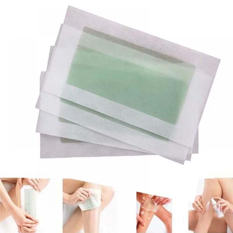 Bandes de cire froide professionnelles à double face pour épilation, outils de beauté pour le visage