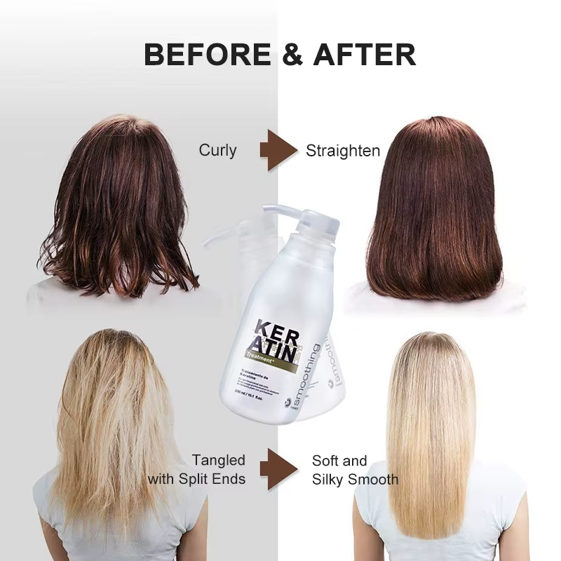 PURC 300ML traitement professionnel des cheveux à la kératine lissage réparation frisottis cheveux b