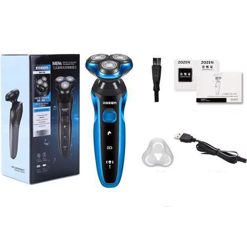 ZOZEN rasoir électrique rasoir électrique rotatif Machine à raser Cutter Recharge pour hommes tondeu