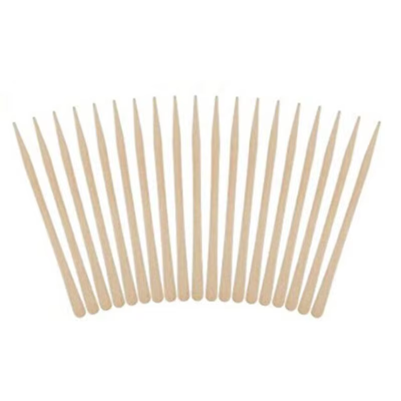 100 pièces jetable en bois cire bâton cire haricot essuyage cire outil jetable épilation beauté essu