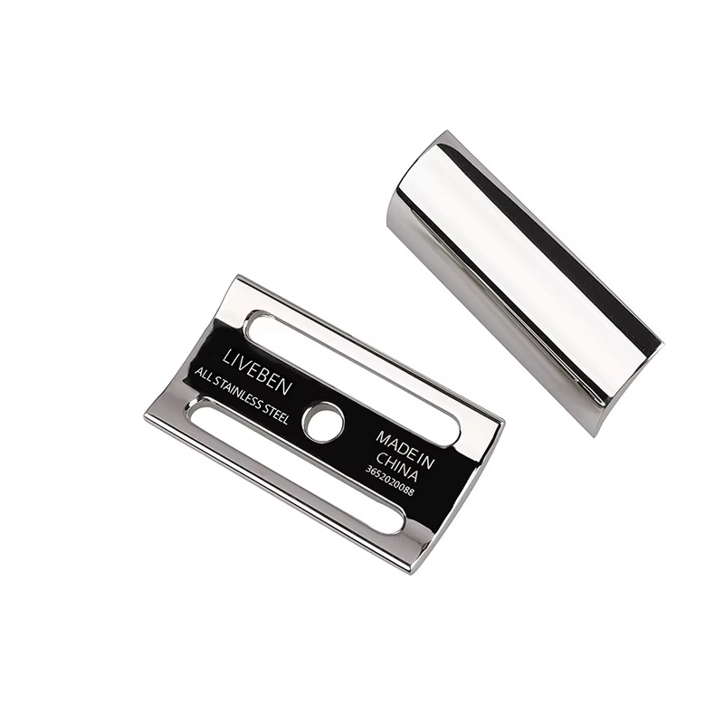 Rasoir manuel en acier inoxydable pour homme, rasoir de sécurité classique à double tranchant, CNC S