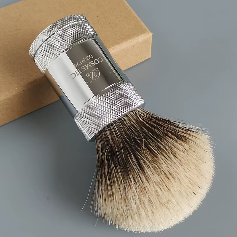 Dscosmetic – brosse de rasage réglable à deux bandes pour poils de blaireau