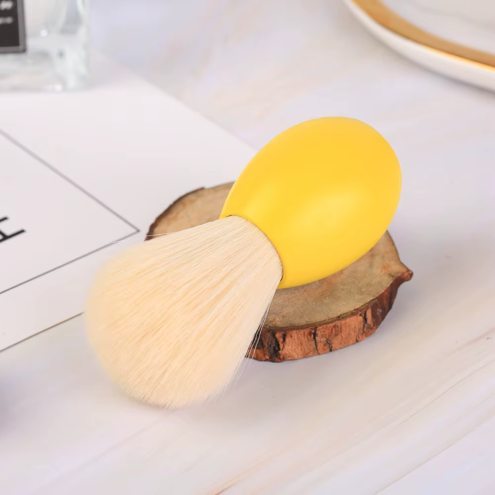 YAQI – brosse de rasage à nœud en cachemire pour homme, outil pour le jour de pâques, Version jaune