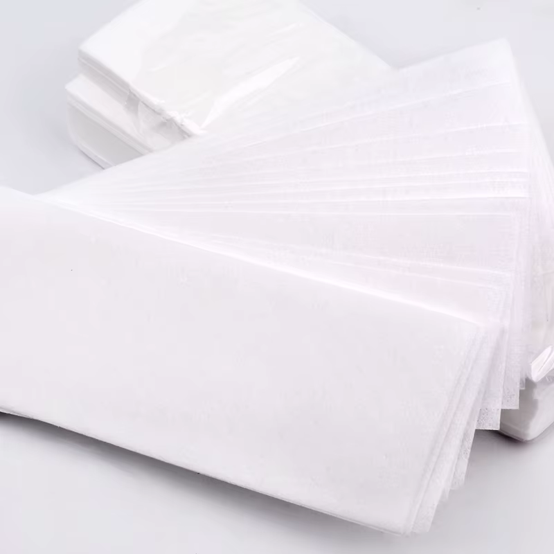 100 pièces épilation non tissé corps tissu cheveux enlever cire rouleaux de papier haute qualité épi