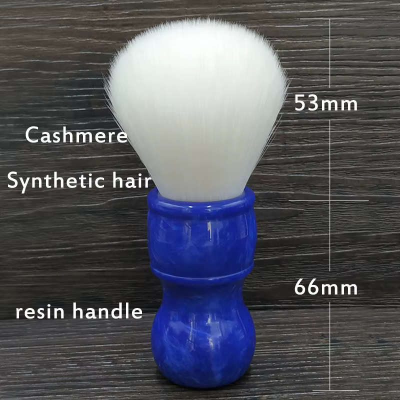 Dscosmetic – brosse de rasage en poils synthétiques en cachemire, 24mm, dense, doux, tout blanc, ave
