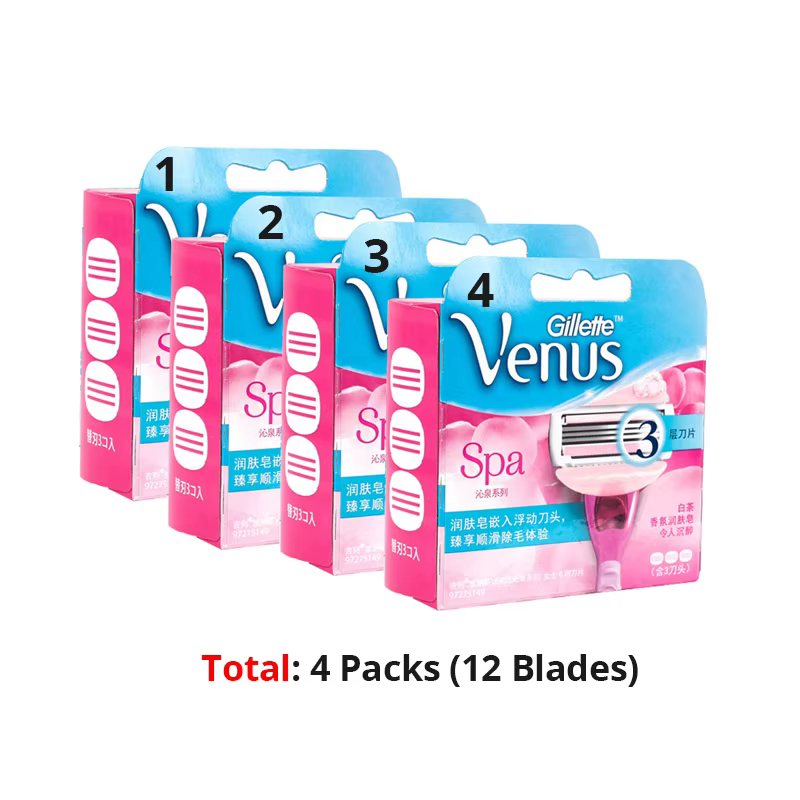Venus femmes lames de rasoir Gillette SPA cheveux rasage rasoir femme Biniki dissolvant Comfortglide