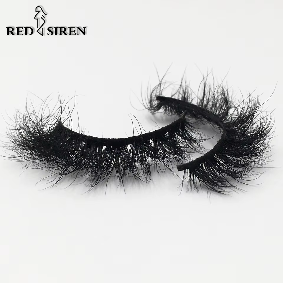 RED SIREN – Faux-cils 3D en vison réutilisables, 100% sans cruauté envers les animaux, doux et natur