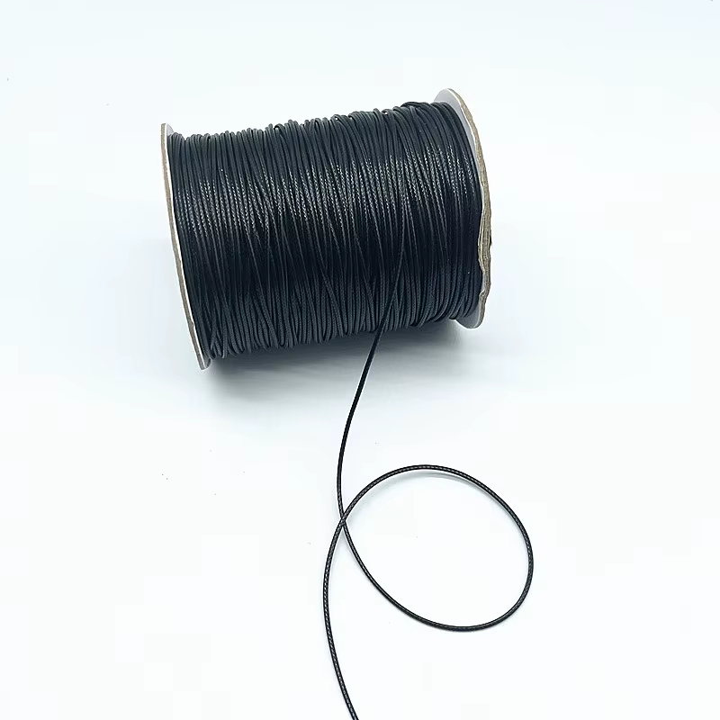 Corde de perles cirées pour bijoux, collier, bracelet fait main, bricolage, nouveau, 1.5mm, 10 mètre