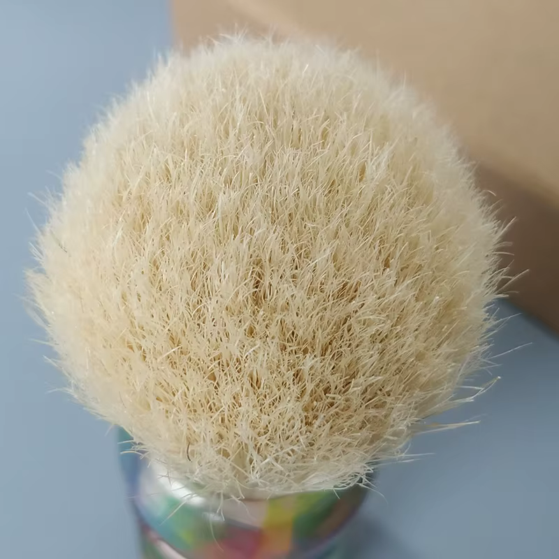 Dscosmetic KENSURFS brosse de rasage en poils de sanglier plisoft avec une bonne barbe arrière et un