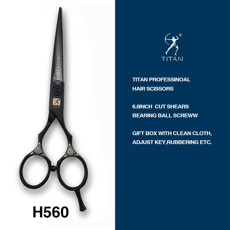 TITAN coupe de cheveux ciseaux de coupe amincissants ciseaux de coiffeur japon acier 5.5 pouces 6.0