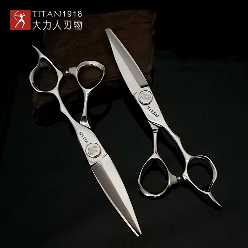 Titan 6 pouces ciseaux de coupe de cheveux professionnels ciseaux de coiffure Style outil de barbier