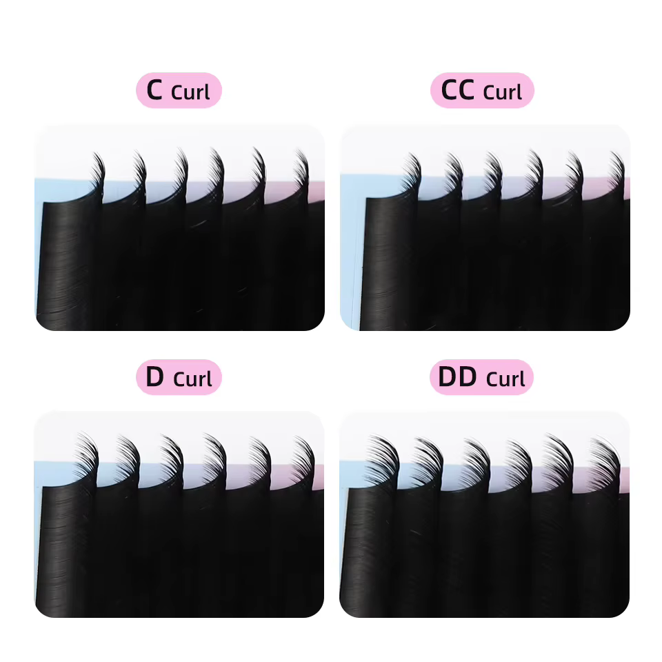 Rujade 10 plateaux / lot extensions de cils personnels faux vison russe rouleau de cils Cachemire ci