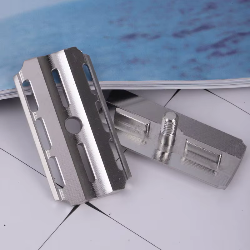Tête de rasoir à double tranchant de sécurité en acier inoxydable Yaqi Telstar 316 pour hommes