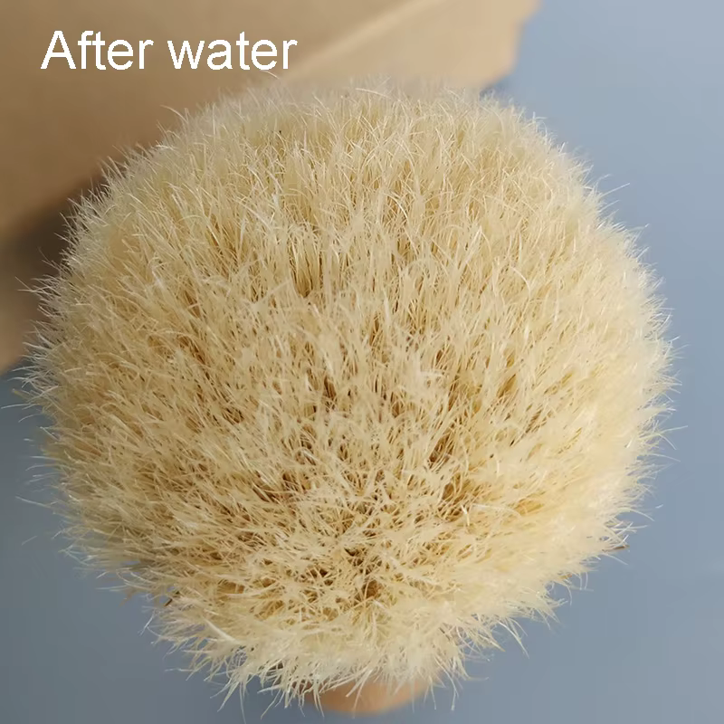 Dscosmetic KENSURFS brosse de rasage en poils de sanglier plisoft avec une bonne barbe arrière et un