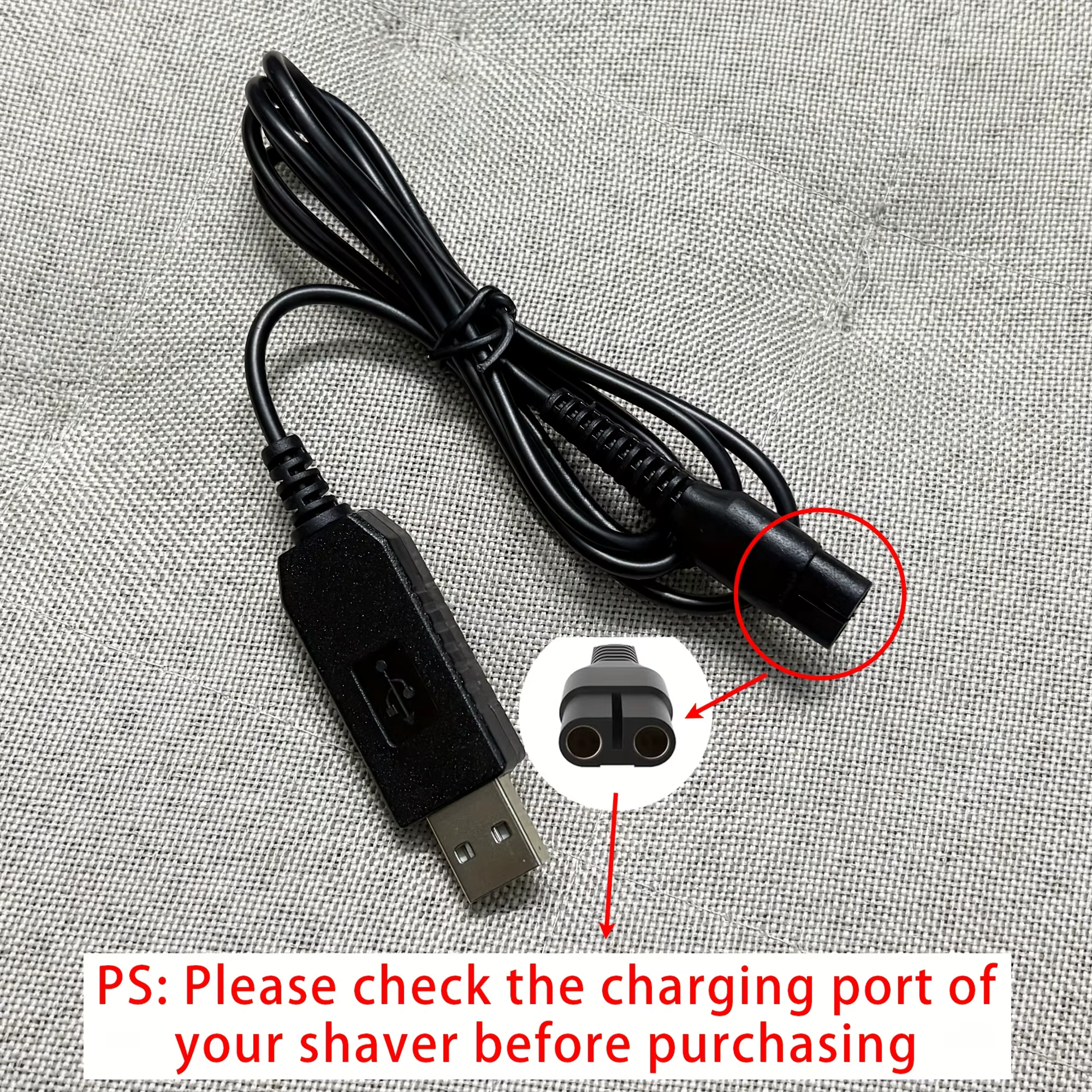 Chargeur USB pour rasoir électrique Philips série 3000 5000 7000 9000/Oneblade QP2520 QP2620 RQ320 R