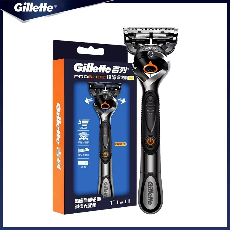 Gillette Fusion ProGlide Power rasoir 5 couches lames mâle visage barbe tondeuse à cheveux hommes ra