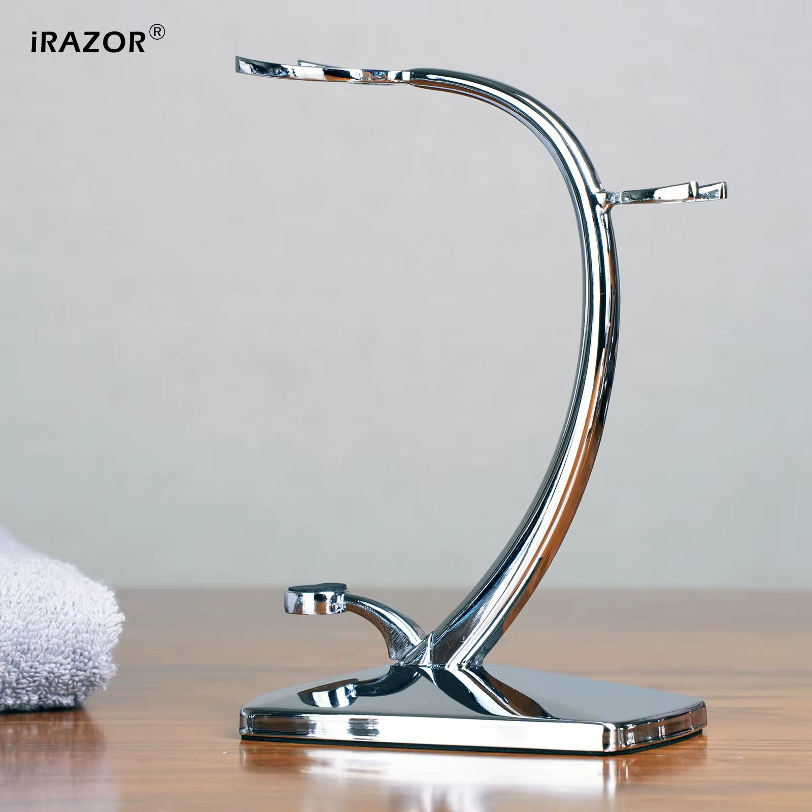 iRAZOR Ensemble de bols et supports de rasage avec base magnétique – Bol en acier 304 et support en