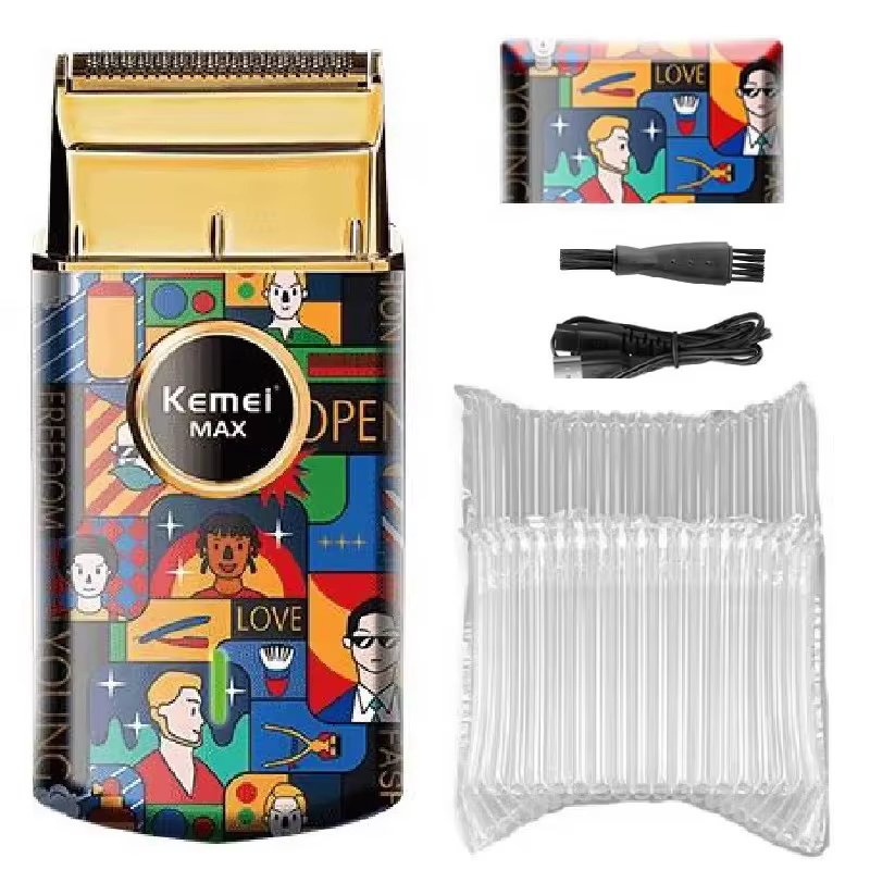 Kemei – rasoir électrique à lame unique pour hommes, rasoir électrique humide et sec, lavable, Machi