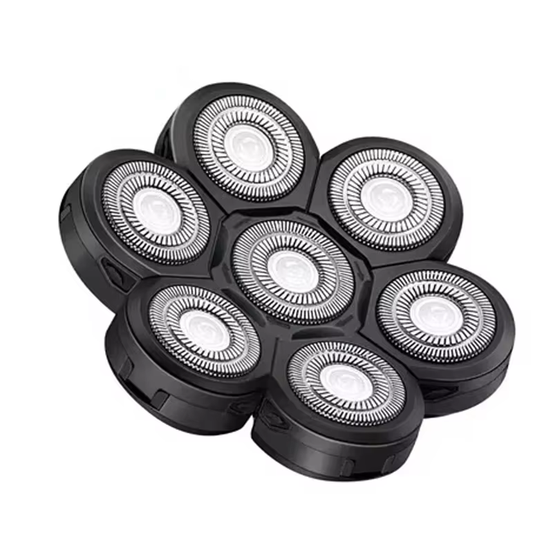 Remplacement du rasoir 7 têtes 7 tête de rasoir tête de rasoir 7D tête de coupe de barbe lame Compat