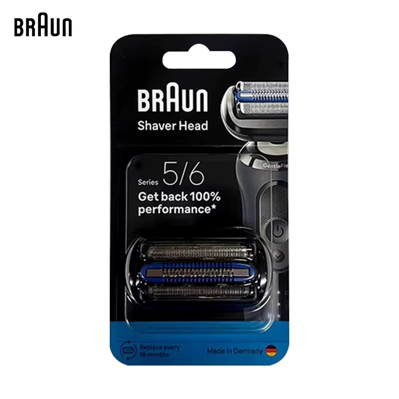Tête de rasoir de rechange Braun 65B compatible avec les rasoirs électriques Braun Series 5 et Serie