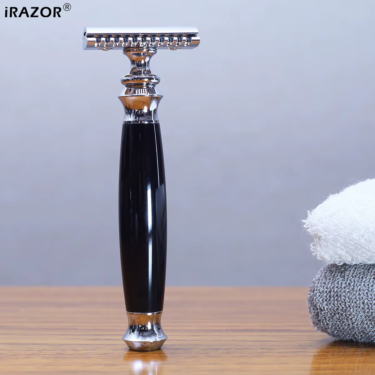 iRAZOR barbier Double bords rasoir de sécurité pour hommes-10 lames originales incluses épilation du