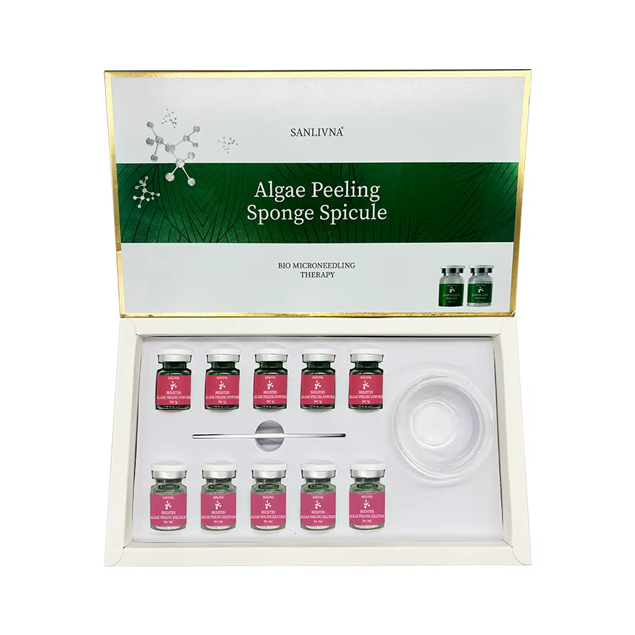 Kit de exfolie des algues pour le traitement de l'acné, réparation de la peau, rajeunissement du vis