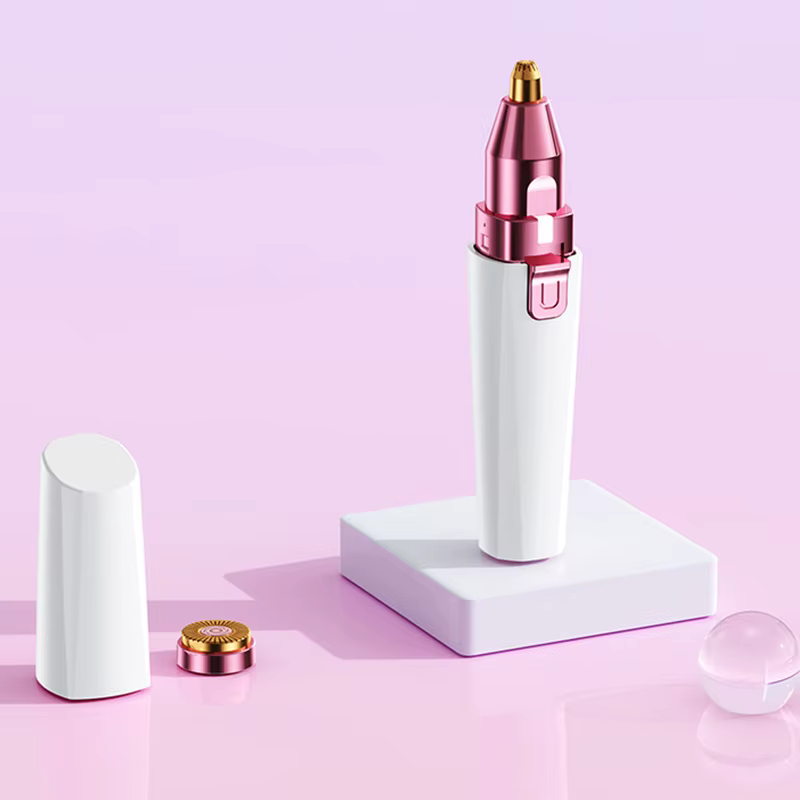 Épilateur rechargeable 2 en 1, tondeuse à sourcils électrique, épilation du corps féminin, forme de 
