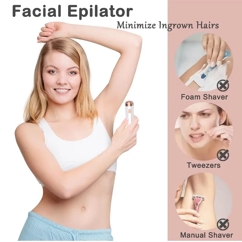 Système d'épilation 2 en 1, épilateur pour le visage, épisseur pour le visage, les lèvres, tous les