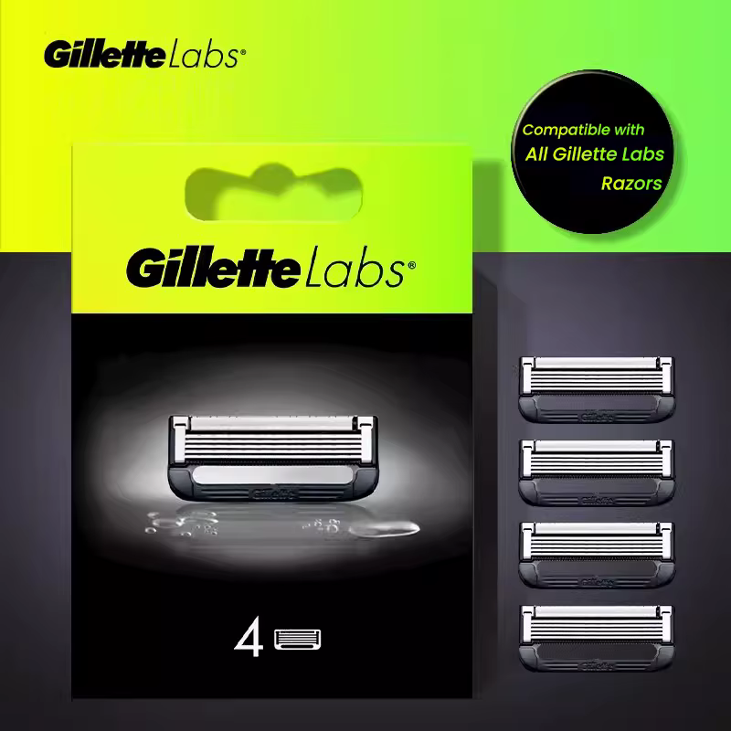 Pour Gillette Labs lame de rasoir 4/8 pièces pour Gillette Labs lames de rasoir chauffantes Gillette