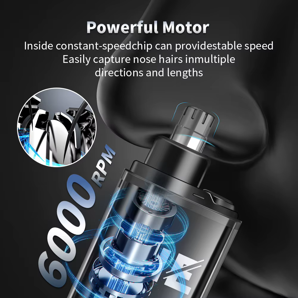 Tondeuse électrique pour le nez, Rechargeable, multi-cinétique, unisexe, automatique, lavable, appar