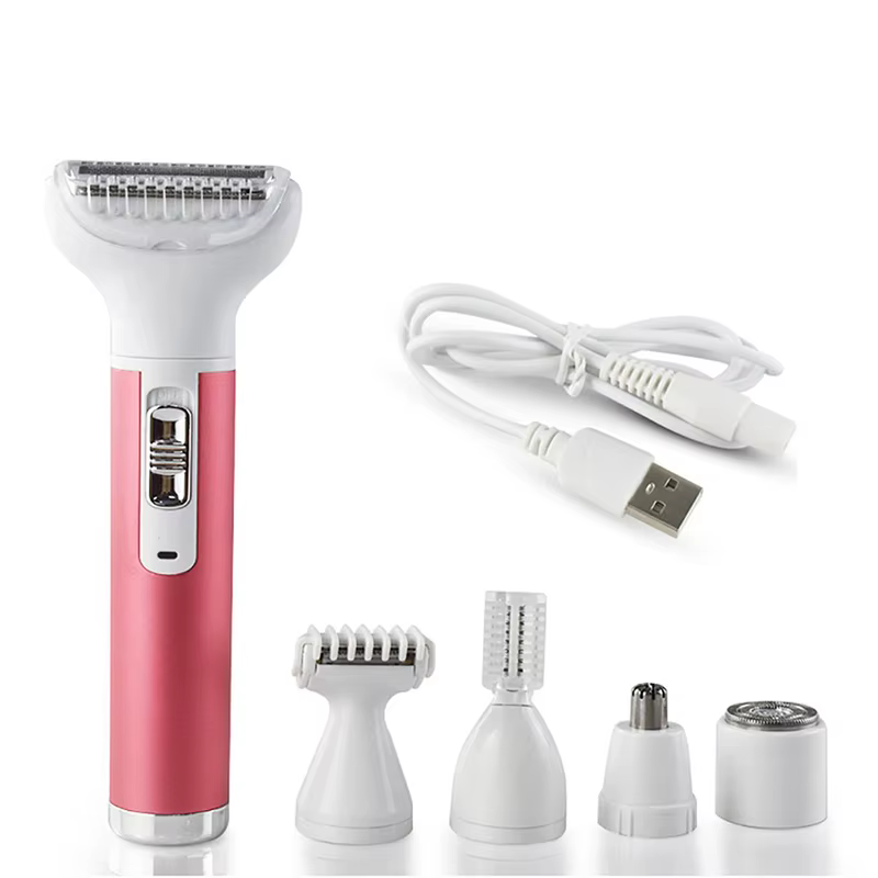 Épilateur électrique Rechargeable 5 en 1 pour femmes, rasoir pour le nez, tondeuse à sourcils, model