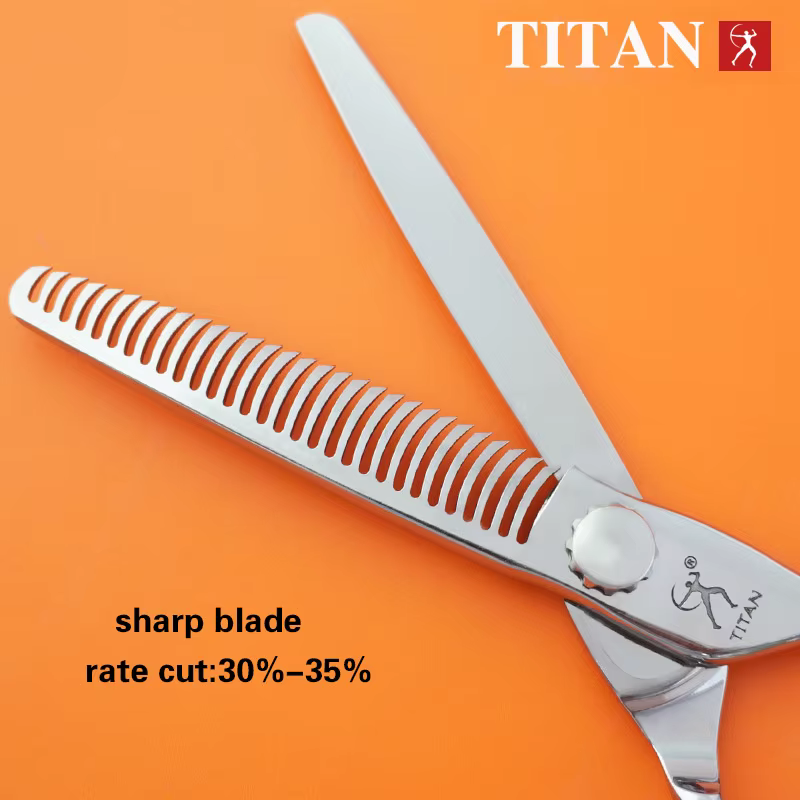 TITAN – ciseaux de barbier haut de gamme, professionnel, coiffure, ciseaux amincissants