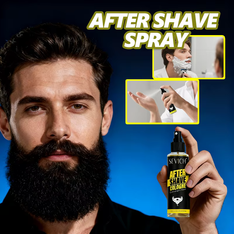 Spray après-rasage, brume parfumée après-rasage pour hommes, nettoyage doux de la barbe, après-rasag