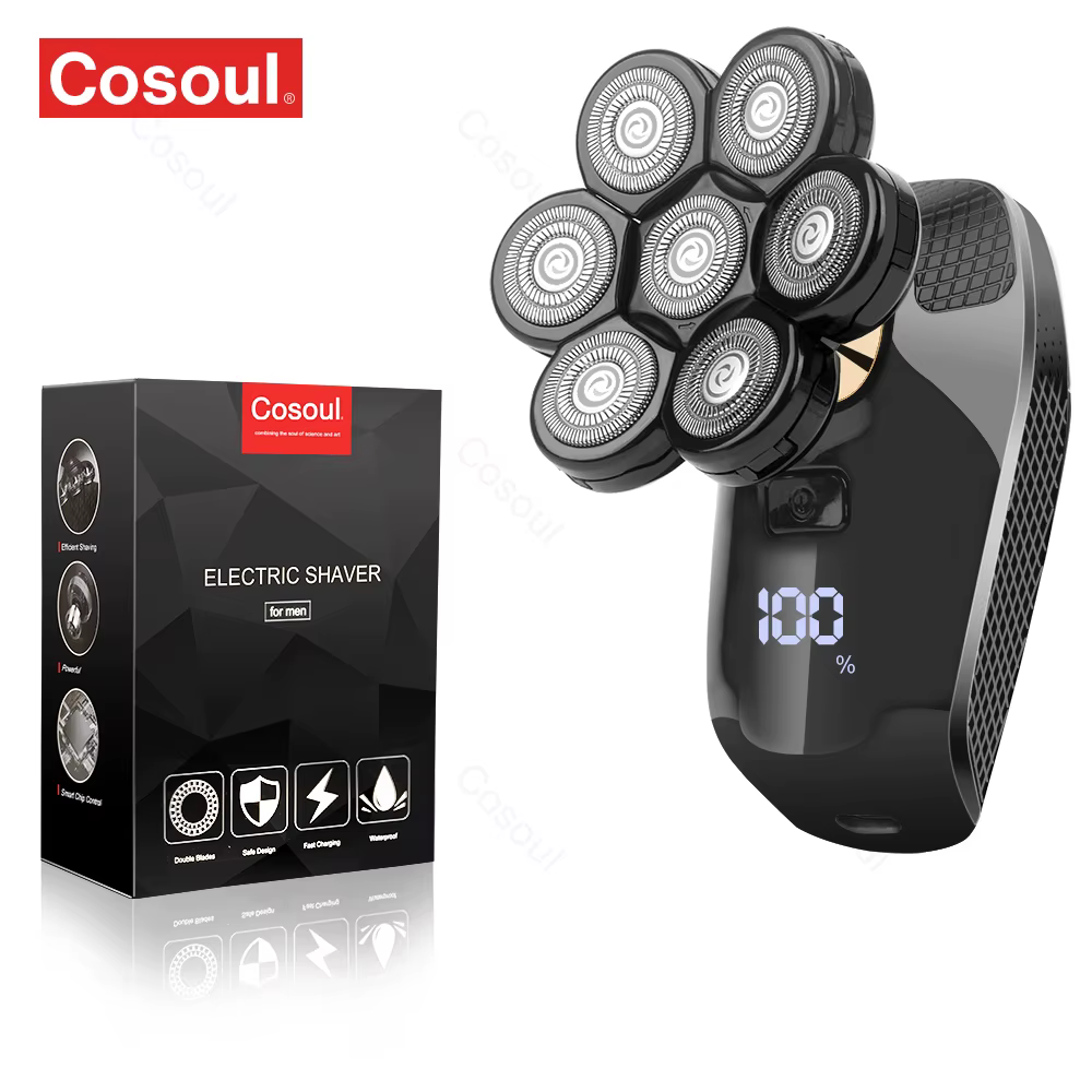Rasoir pour hommes rasoir électrique puissant tête chauve rasoir barbe machine à raser pour hommes r