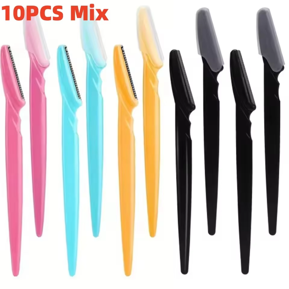 10/40 pièces rasoir de sourcils lame de visage rasoir Portable épilation des sourcils épilation sécu