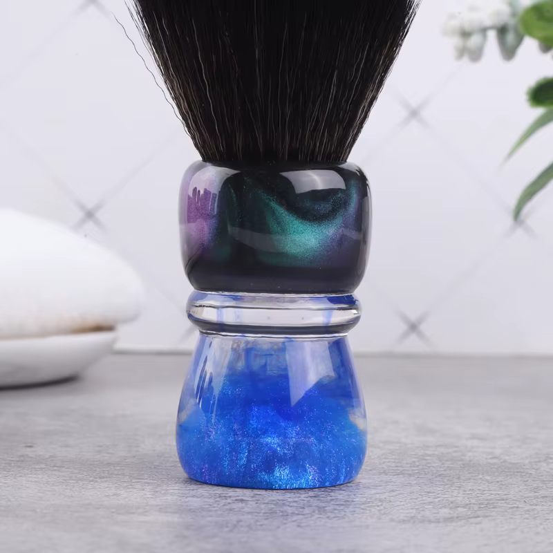 YAQI OCEAN-Poils synthétiques avec manche en résine, 28mm, brosse de rasage pour hommes
