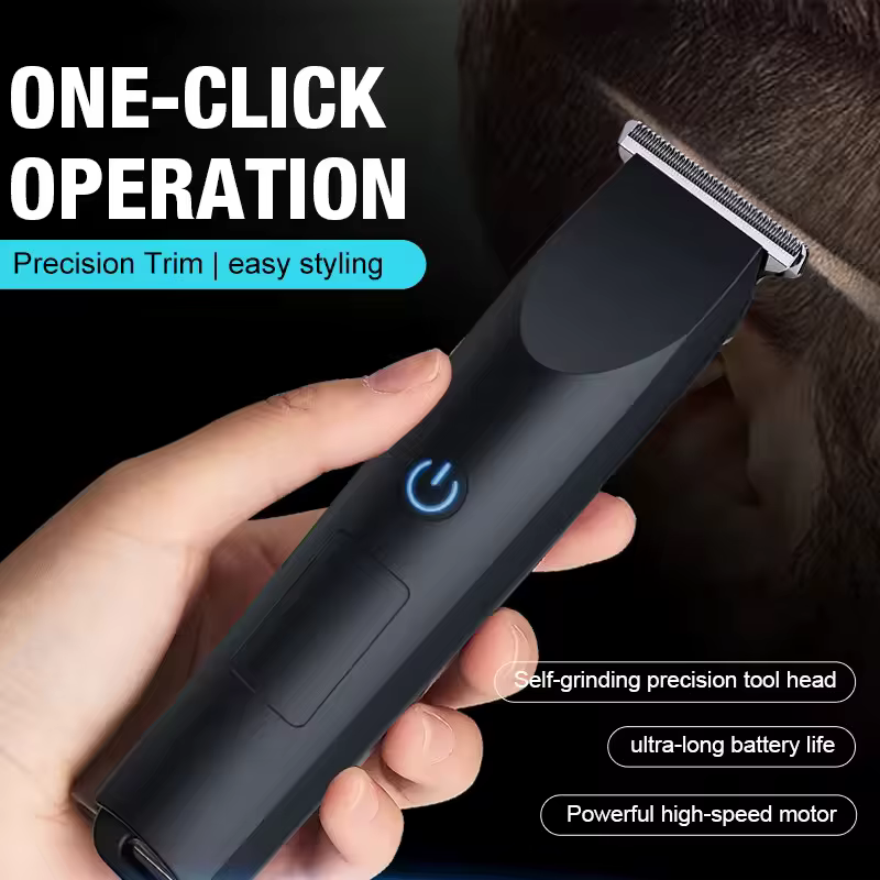 Nouvelle tondeuse à cheveux électrique pour hommes, tondeuse corporelle et pubienne étanche avec lam