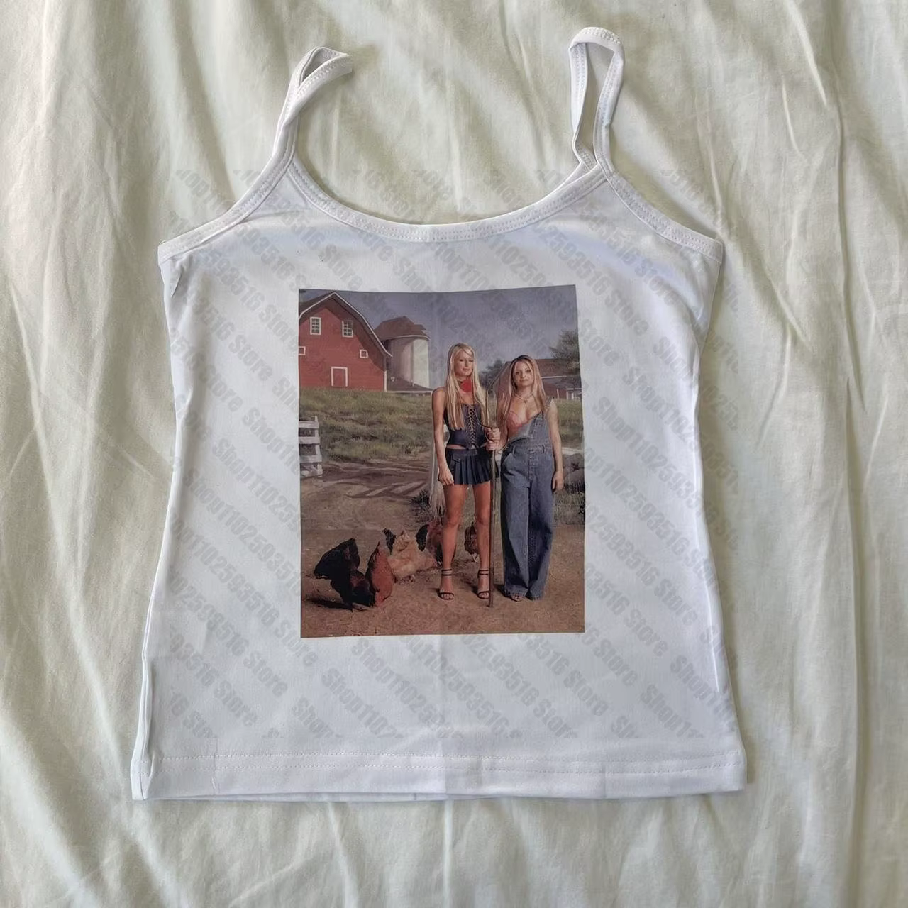 Vêtements féminins Vêtements pour femmes Hauts courts pour femmes Y2k Vintage Top Trashy Y2k 2000s É